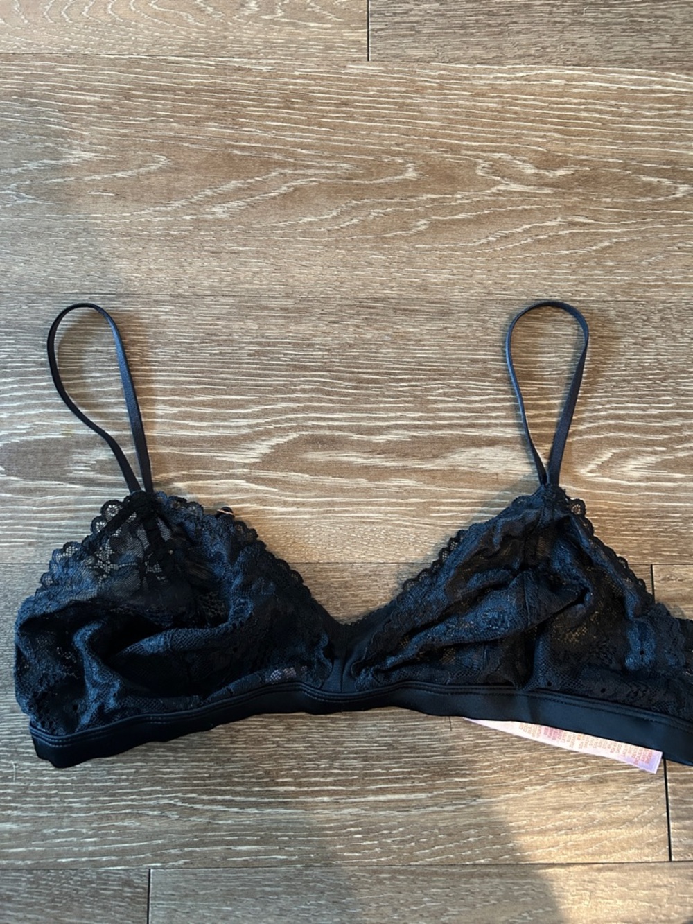 floral lace and mesh bralette